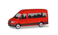 Herpa 094252 1/87 Ölçek VW Crafter Minibüs, Kırmızı, Sergilemeye Hazır Model Araç