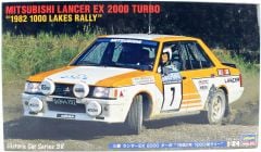 Hasegawa HC38 21138 1/24 Ölçek Mitsubishi Lancer EX 2000 Turbo (1982 1000 Lakes Rally) Otomobil Plastik Model Kiti