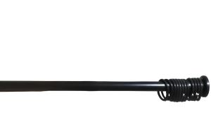 Zethome Banyo Perde Borusu 90cm-130 Cm Siyah Duş Perde Askısı Duş Borusu Metal