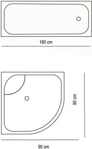 Zethome Tropik Orchid Banyo Duş Perdesi Tek Kanat 1x180x200