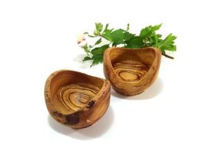 Zethome Zeytin Ağacı Ahşap Kütüklü Kase 15 cm