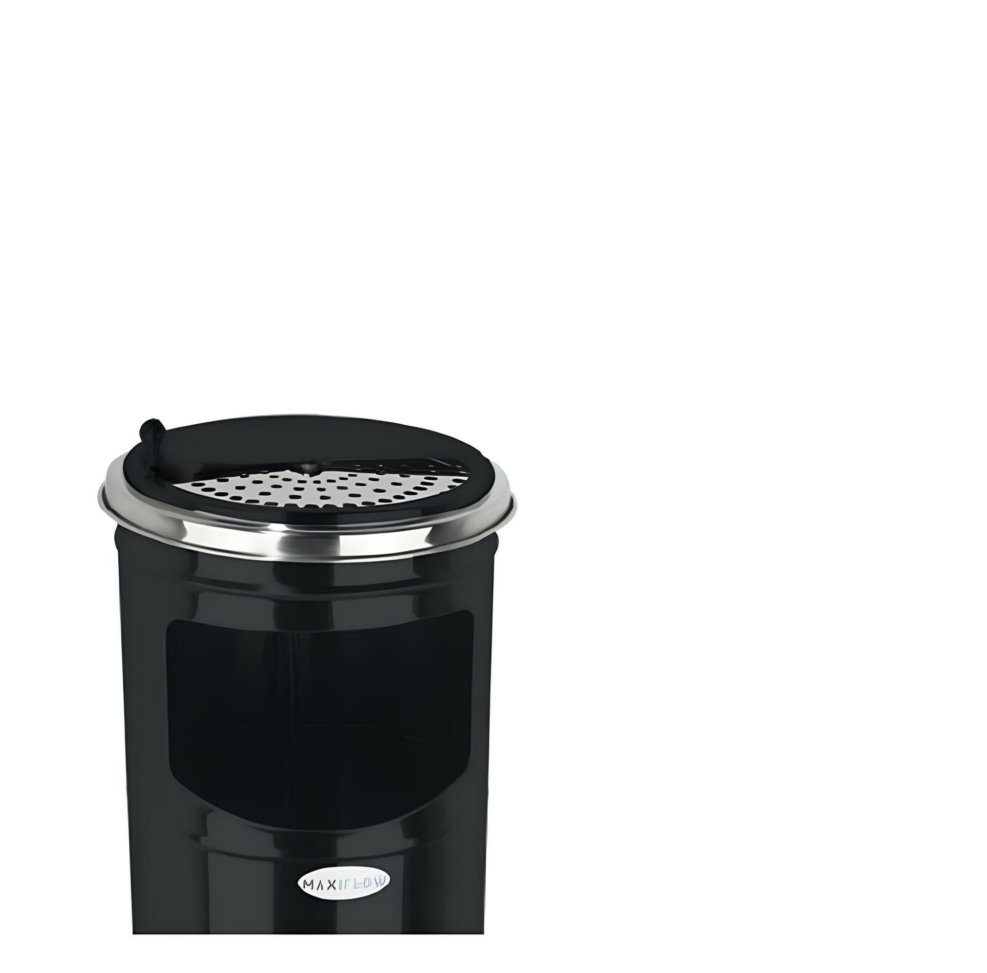 Paslanmaz Lüx Sürgülü Kolon Küllük Dış Mekan Sigaralık Ayaklı Küllük Çöp Kovası Kutusu Siyah