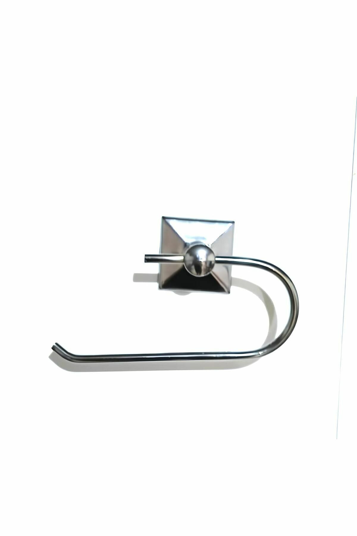 Paslanmaz Açık WC Kağıtlık Yapışkanlı Pratik Kağıtlık Tuvalet Kağıtlığı