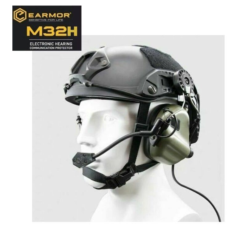 OPSMEN EARMOR ''M32H MOD3'' TACTICAL KASK TIPI  MIKROFONLU Aktif Koruma Atış Kulaklığı