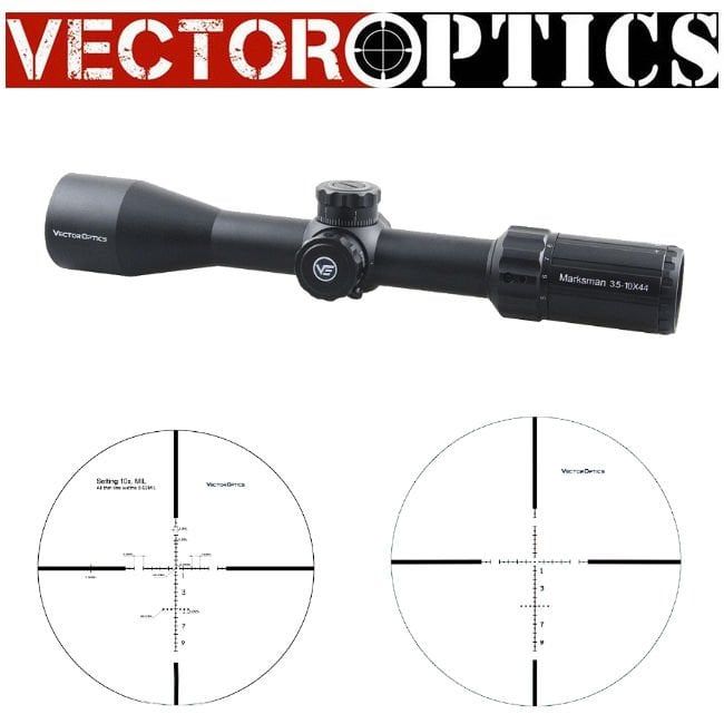 Vector Optics MARKSMAN 3.5-10X44 SFP Tüfek Dürbünü SCOM-04