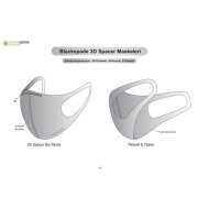 BLACKSPADE Unisex Koruyucu Maske Antrasit S