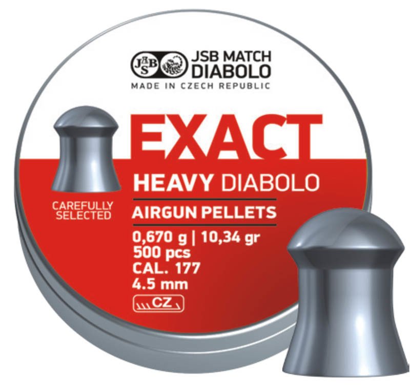 JSB DIABOLO EXACT HEAVY 4.52 MM HAVALI SACMA