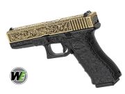 WE G17 Glock 17 ETCHED IVORY Bronze SE Gravürlü Glock Airsoft Tabanca