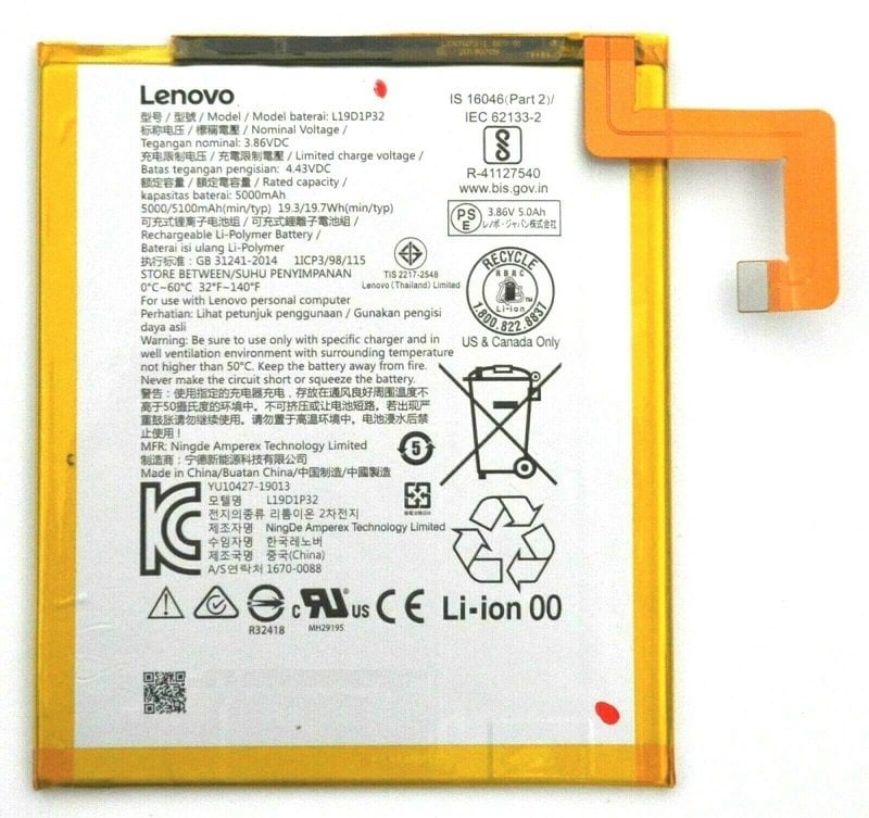 Lenovo Tab M10 3.Nesil TB328F TB328FU TB328XU L19D1P32 Tablet Batarya - Pil