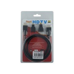 Hadron HD4576  HDMI Kablo Mini Mikro 3in 1 Set - 1.2 Metre