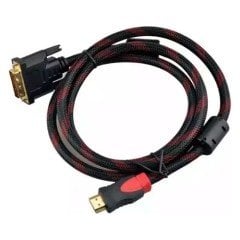 HDMI To DVI 24+1 Çevirici Dönüştürücü Monitör Kablosu 1.5 mt