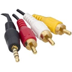 Uydu Alıcısı AV Kablo 3.5 Mm Stereo E-3RCA) 1,5 metre