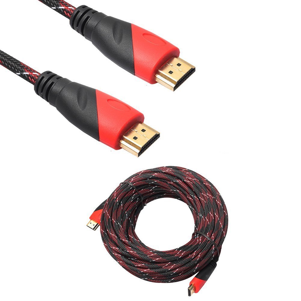 HDMI Kablo 15 Metre 1.4v 3D 4K - Hasır Örgülü