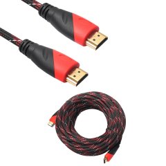 HDMI Kablo 15 Metre 1.4v 3D 4K - Hasır Örgülü