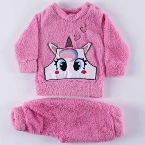 Kız Bebek Pembe Unicorn Welsoft 2'li Peluş Takım