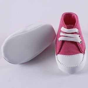 Kız Bebek Pembe Bağcıklı Ayakkabı