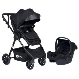 Four Baby Comfort Plus Travel Sistem Pusetli Siyah Bebek Arabası