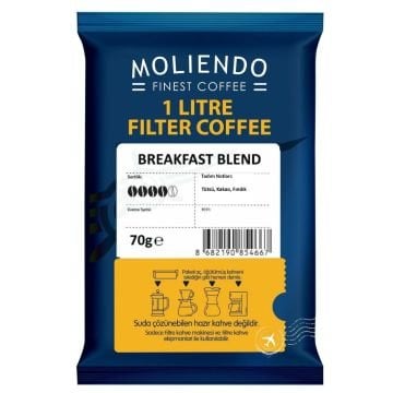 Moliendo 1 Litre Breakfast Blend Filtre Kahve 70 g