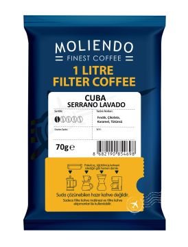 Moliendo 1 Litre Cuba Serrano Filtre Kahve 70 g