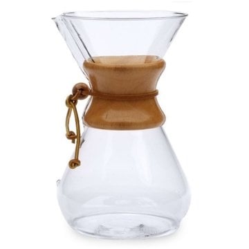 Chemex Ahşap Boyunlu Kahve Demleme Sürahisi (6 Cups)