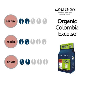 Moliendo Organic Colombia Excelso Yöresel Kahve 250 g (Çekirdek)