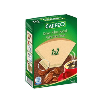 Kahve Filtre Kağıdı Caffeo 1x2 80 Adet (Doğal Kağıt)