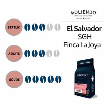 Moliendo El Salvador SGH Finca La Joya Yöresel Kahve