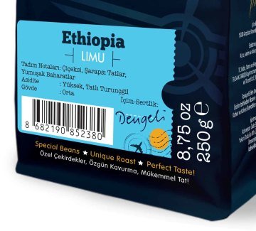 Moliendo Ethiopia Limu Yöresel Kahve