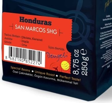 Moliendo Honduras San Marcos SHG Yöresel Kahve