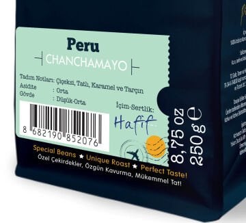 Moliendo Peru Chanchamayo Yöresel Kahve