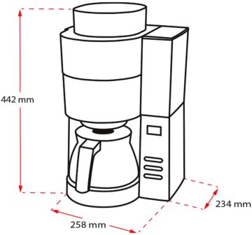 Melitta Aromafresh Filtre Kahve Makinesi Siyah