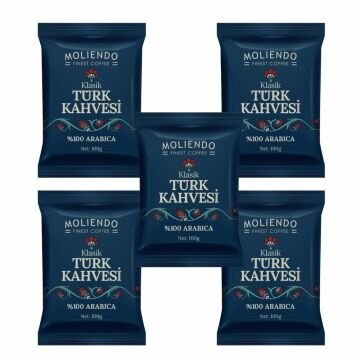 Moliendo Klasik Türk Kahvesi 100 g 5'li Avantaj Paketi