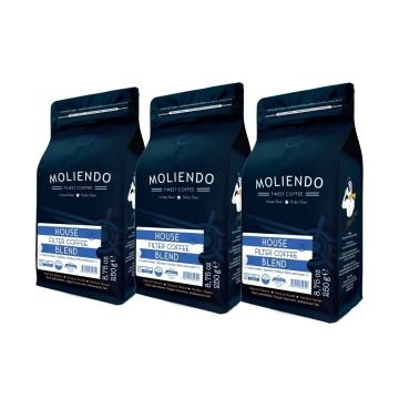 Moliendo House Blend Avantaj Paketi 3x250 g