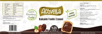 Activella Kakaolu Fındık Ezmesi 330 g %35 Fındıklı