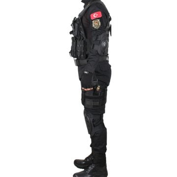 Siyah Askeri Kamuflaj Airsoft Set (Bot'suz)