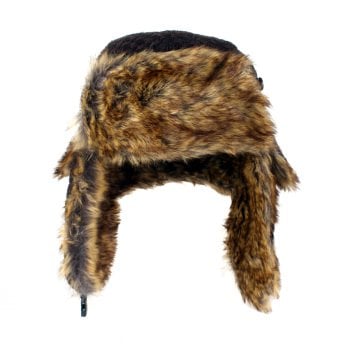 Kahverengi Pilot Kışlık Kürklü Şapka/Bere