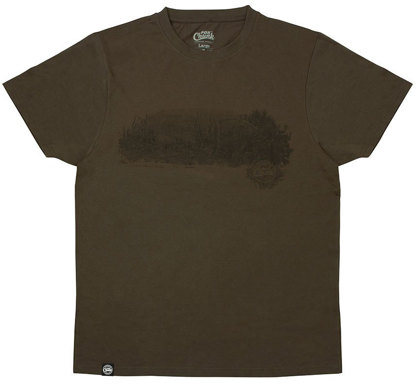 Fox Chunk Dark Khaki Scenic T-Shirt L