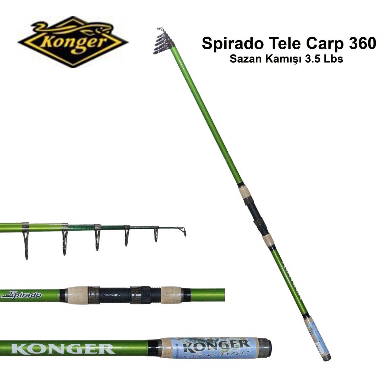 Spirado Tele Carp Heavy Sazan Kamışı 360 Cm 3,5Lbs