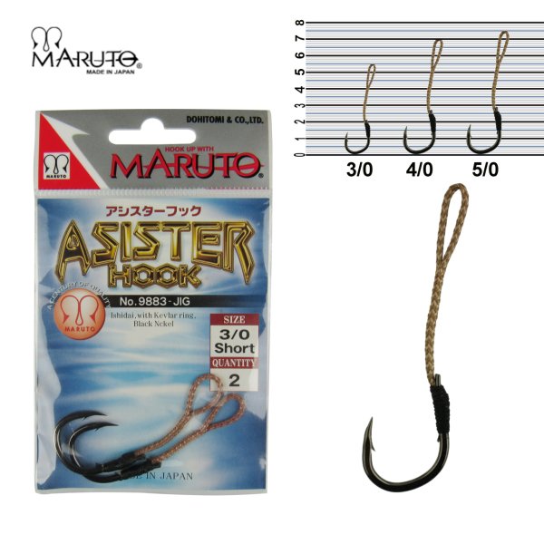 Maruto 9883 Siyah Nikel Jig İğnesi