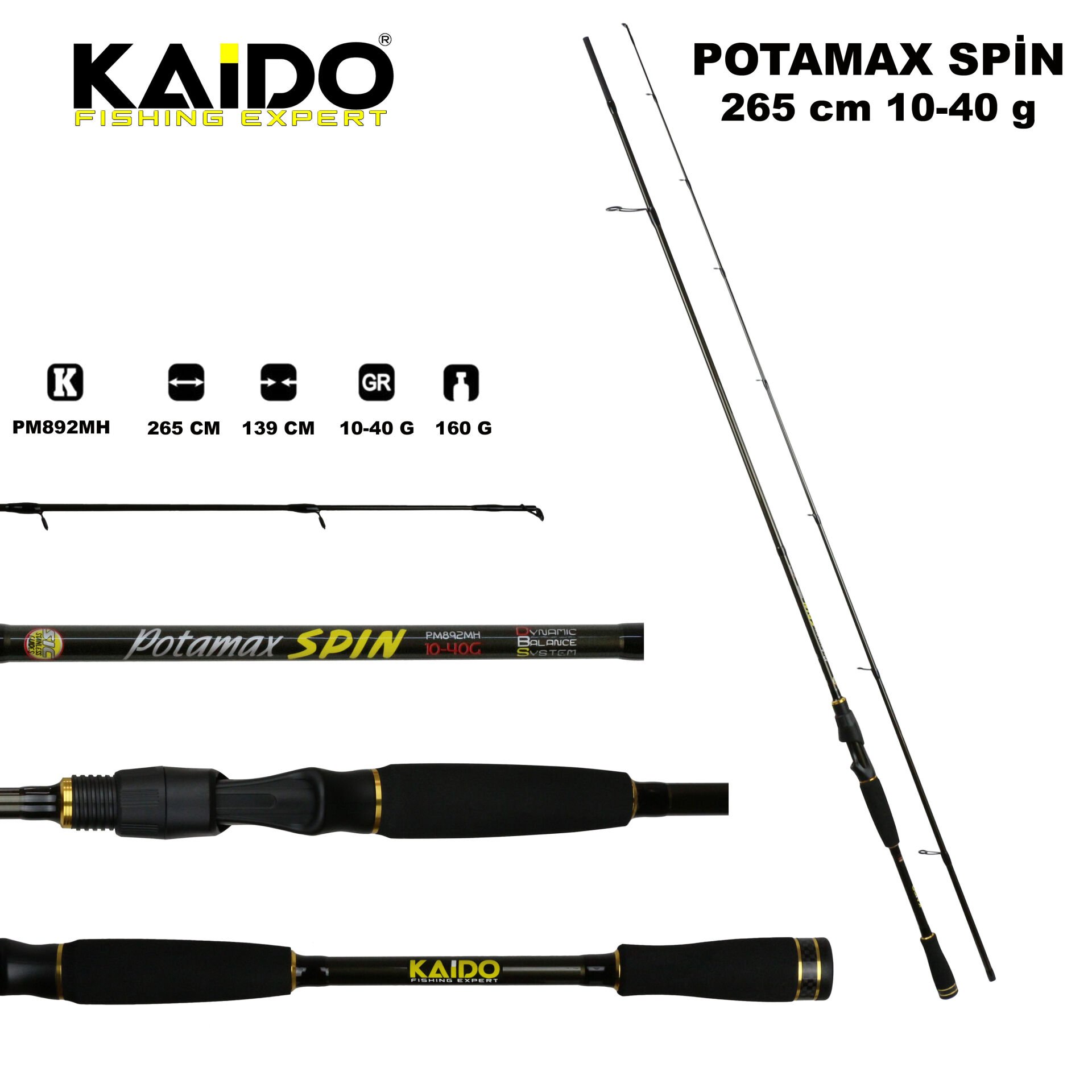 Potamax Spin 265 Cm 10-40 Gr