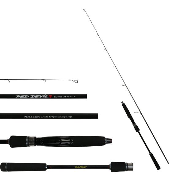 Red Devil 190 cm Tetiksiz Jig Kamışı PE 0.5-1.2