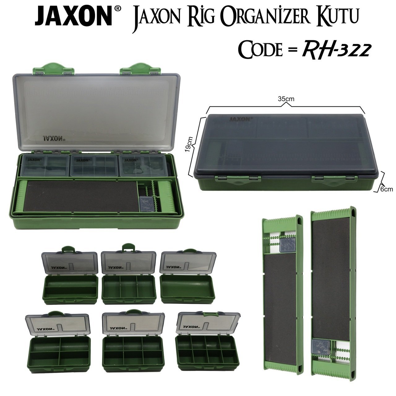 Jaxon Rig Organizer Kutu 35X19X6CM
