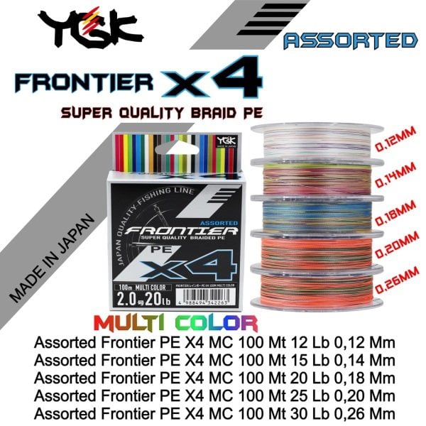 Assorted Frontier PE X4 MC 100 Mt