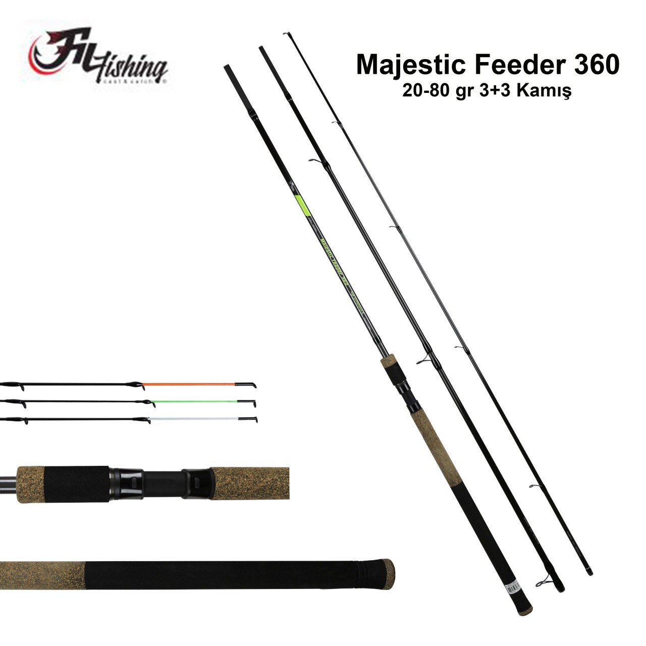 Majestic Feeder 3,60 20-80gr 3+3 kamış