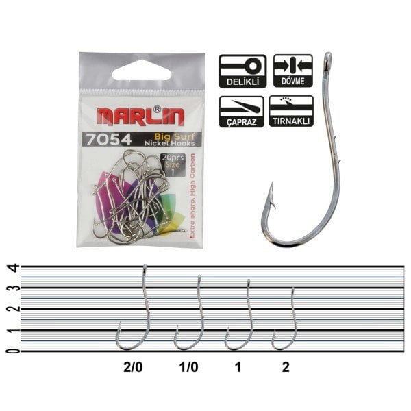 Marlin V7054 Big Surf HC Nickel İğne