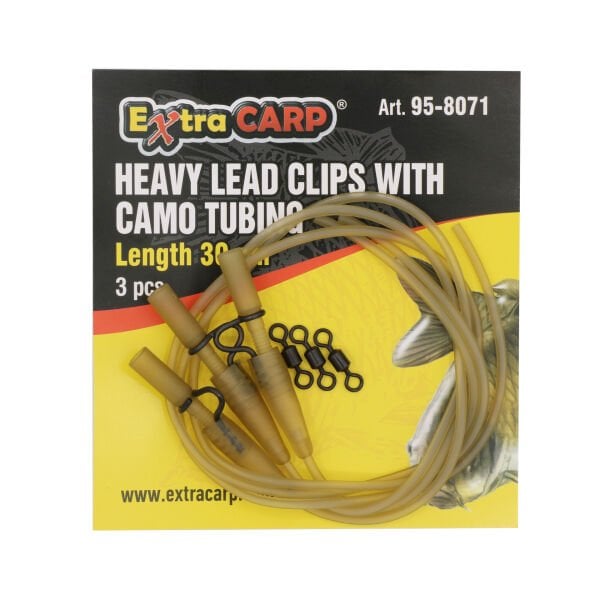 Heavy Lead Clips With Camo Tubing