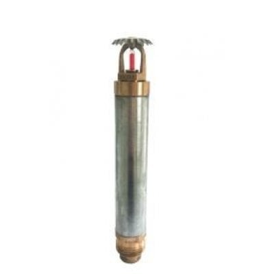 Upright Kuru Tip Sprinkler Hızlı Tepkimeli 1/2”NPT Pirinç 250 mm (L) 68 °C