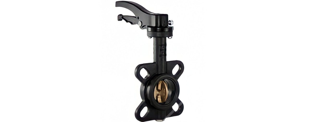 DN 125 Alüminyum Bronz Klapeli Kauçuk Kaplı Kelebek Vana PN16 EPDM/NBR