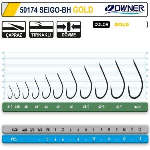 Owner 50174 Seigo-Bh Gold Olta İğnesi