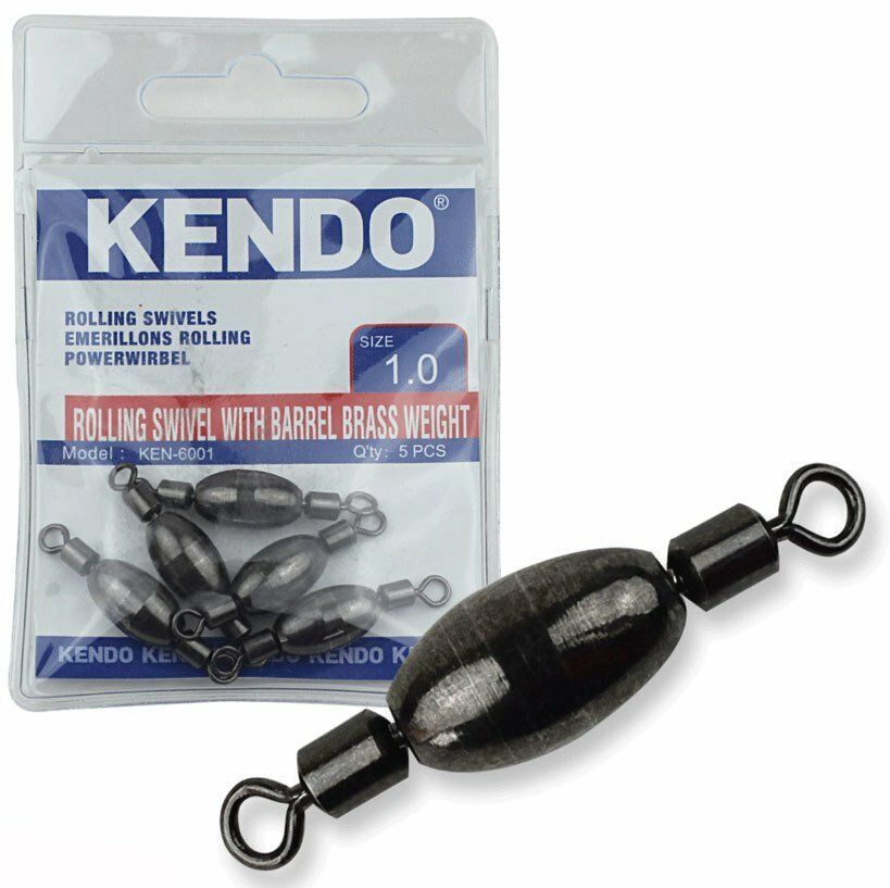 KENDO Rollıng Swivel With Barell Brass Weight 5 Adet (Ağırlıklı Fırdöndü) 1,5